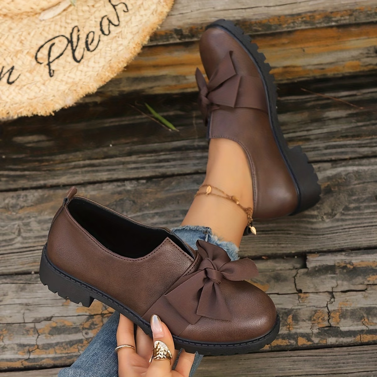 Women's Comfortable All-Match Retro Single Shoes