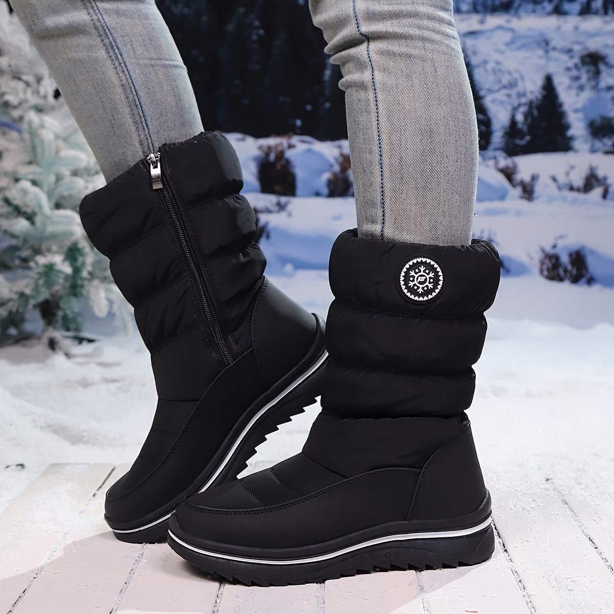 Women's Winter Warm Anti-slip and Windproof Thickened Boots