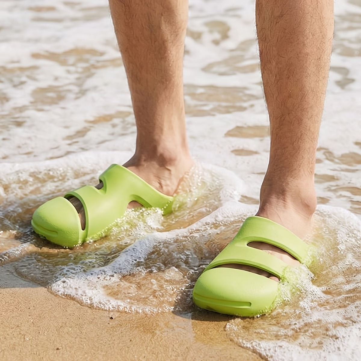 Casual Solid Color Comfortable EVA Material Slip-on Slippers