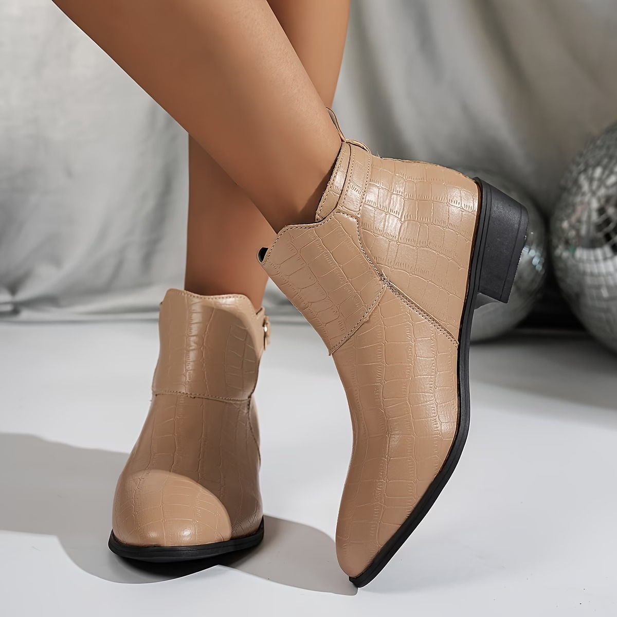 Women's Easy Classic Design Pointed Toe Genuine Ankle Boots