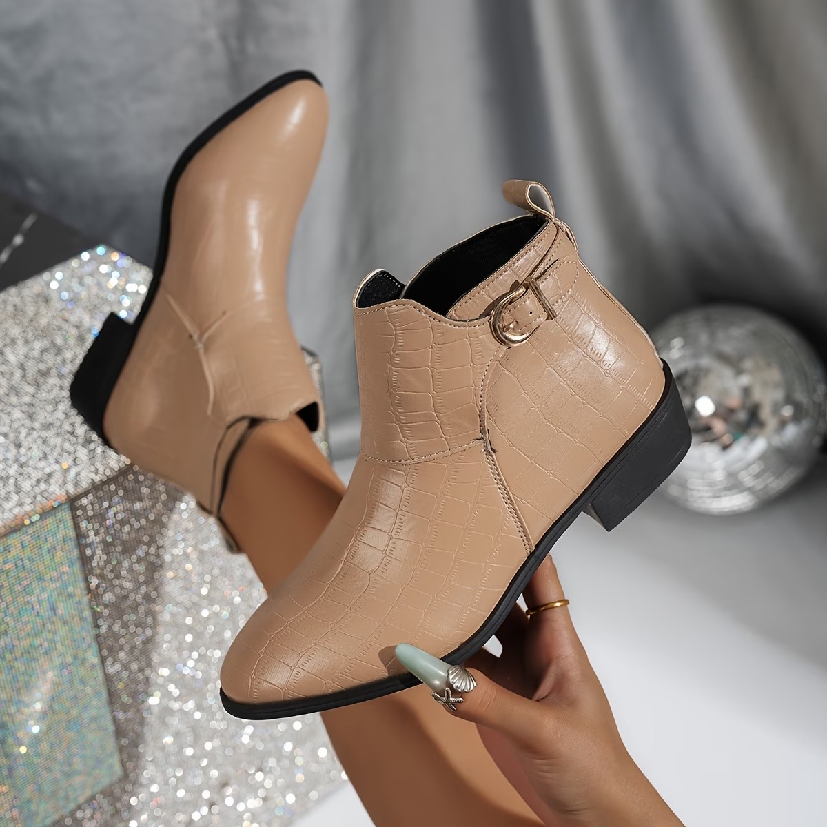 Women's Easy Classic Design Pointed Toe Genuine Ankle Boots