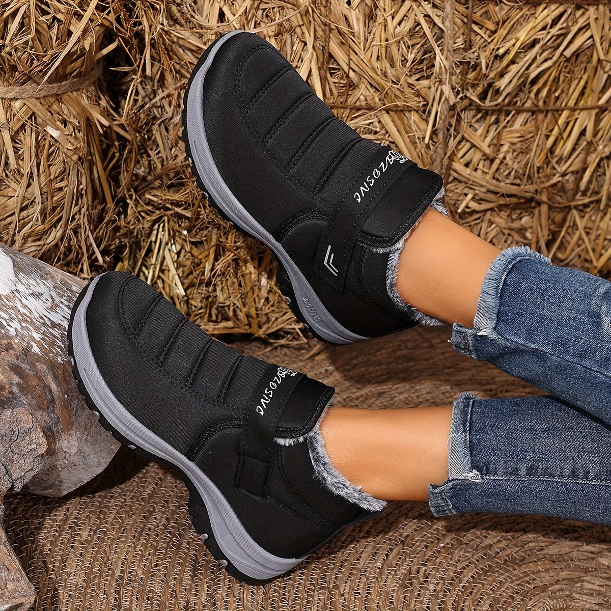 Women's Heavy-Duty Slip-Resistant with PVC Sole & Insulated Warm Lining Short Boots