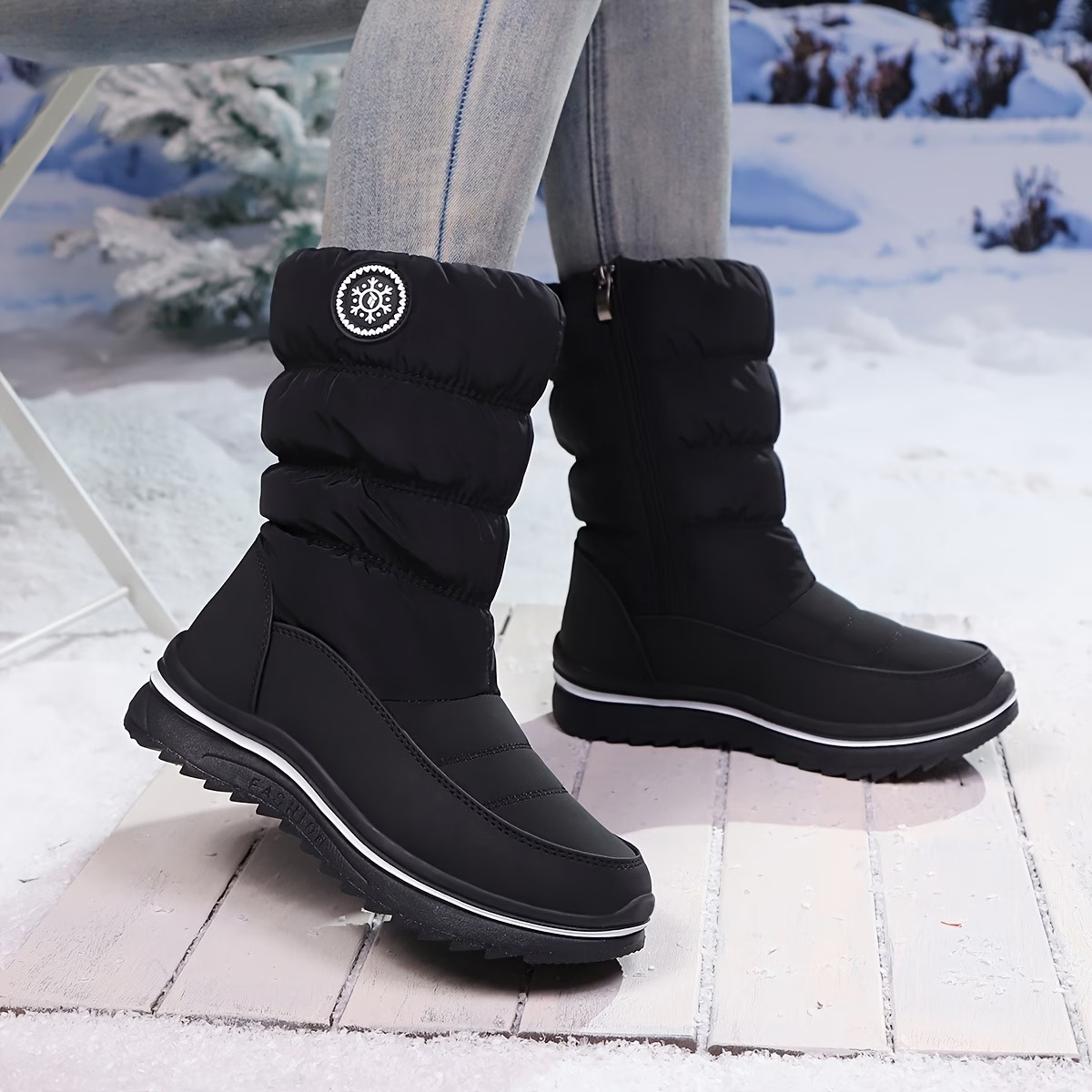 Women's Winter Warm Anti-slip and Windproof Thickened Boots