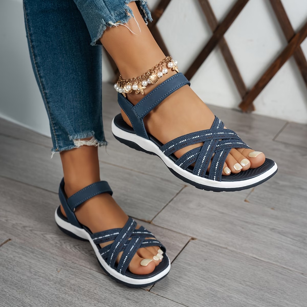 Women's Casual Back Strap Flat Sandals