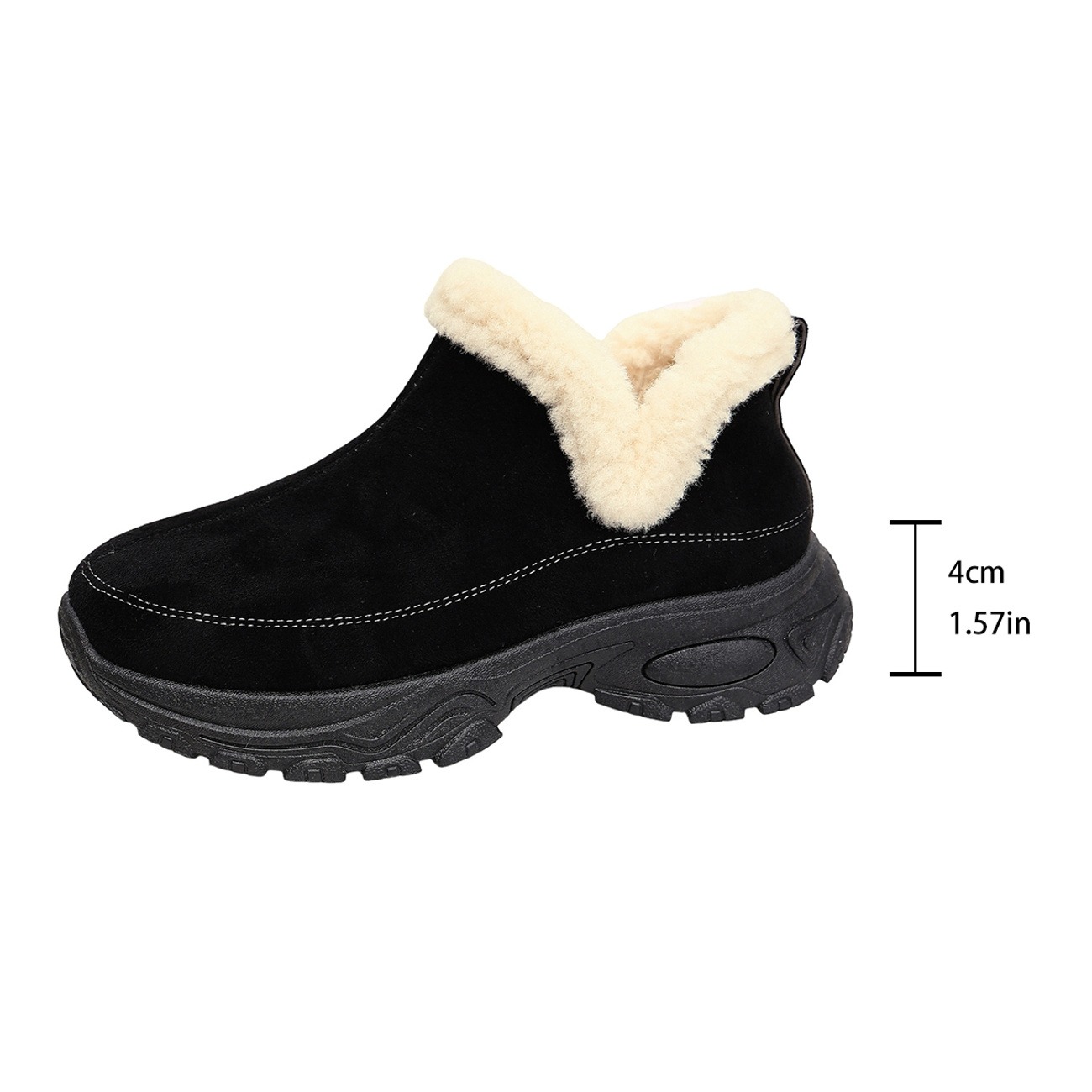 Women's Platform Height-Increasing Snow Sneakers