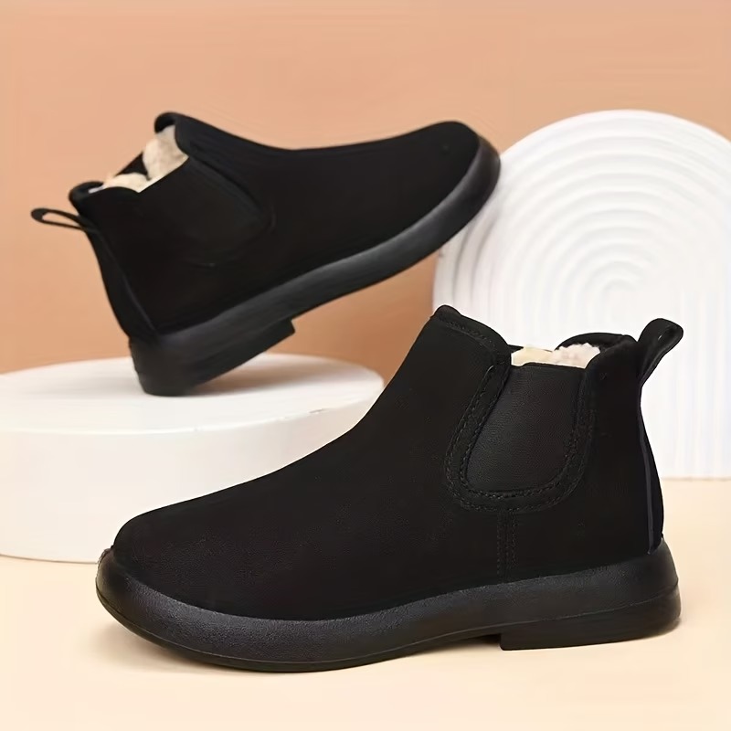 Women's British-style Mid-Calf Warm Boots