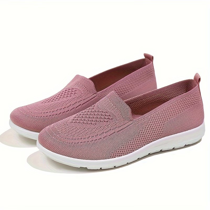 Women's Solid Color Knitted Sneakers