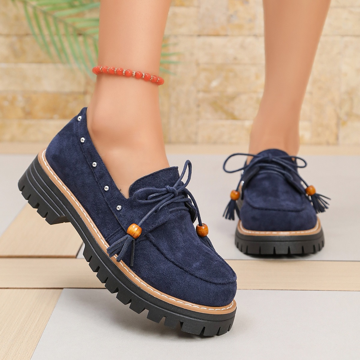 Women's Stylish Versatile Casual Lace-up Shoes