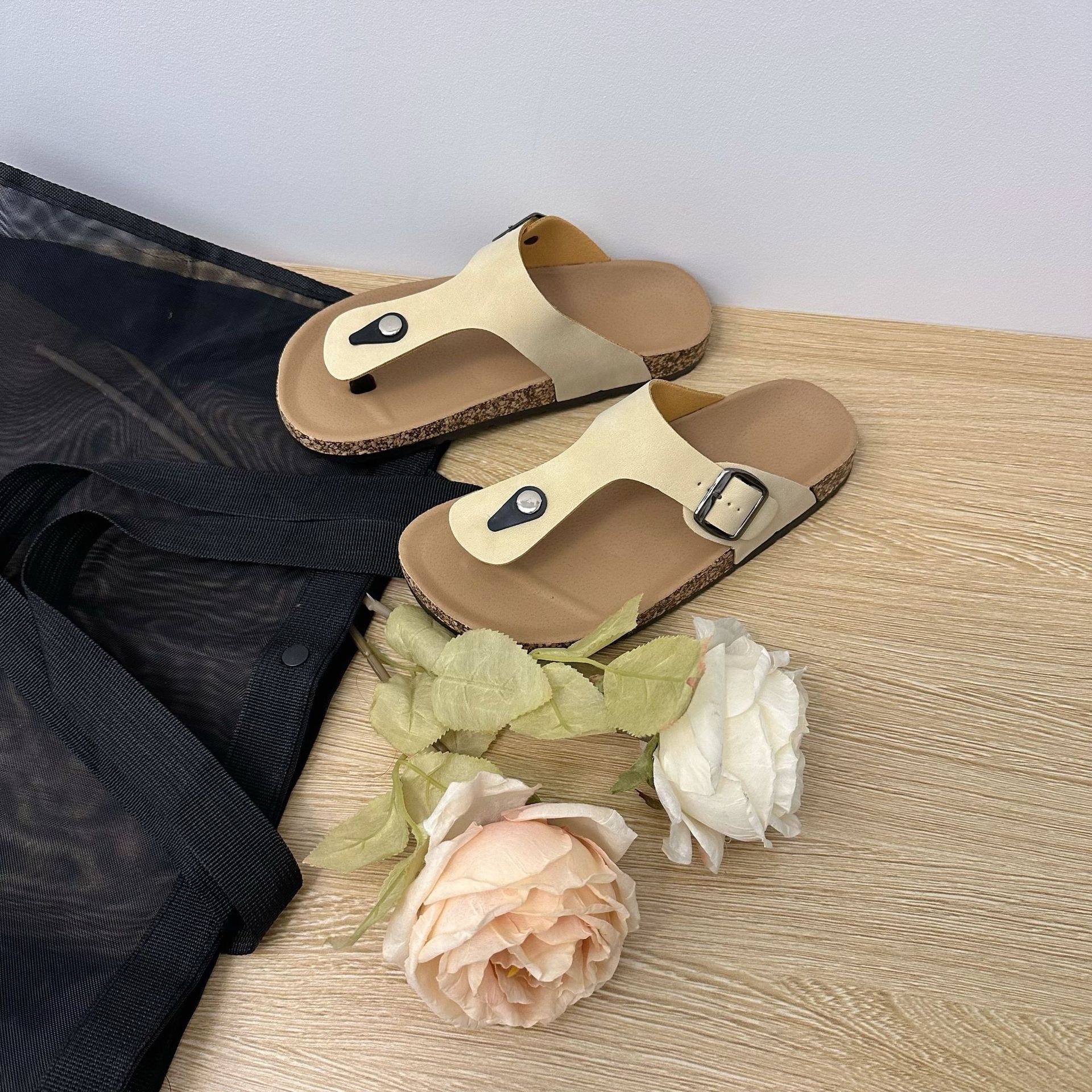 Women's Plus Size Cork Slippers