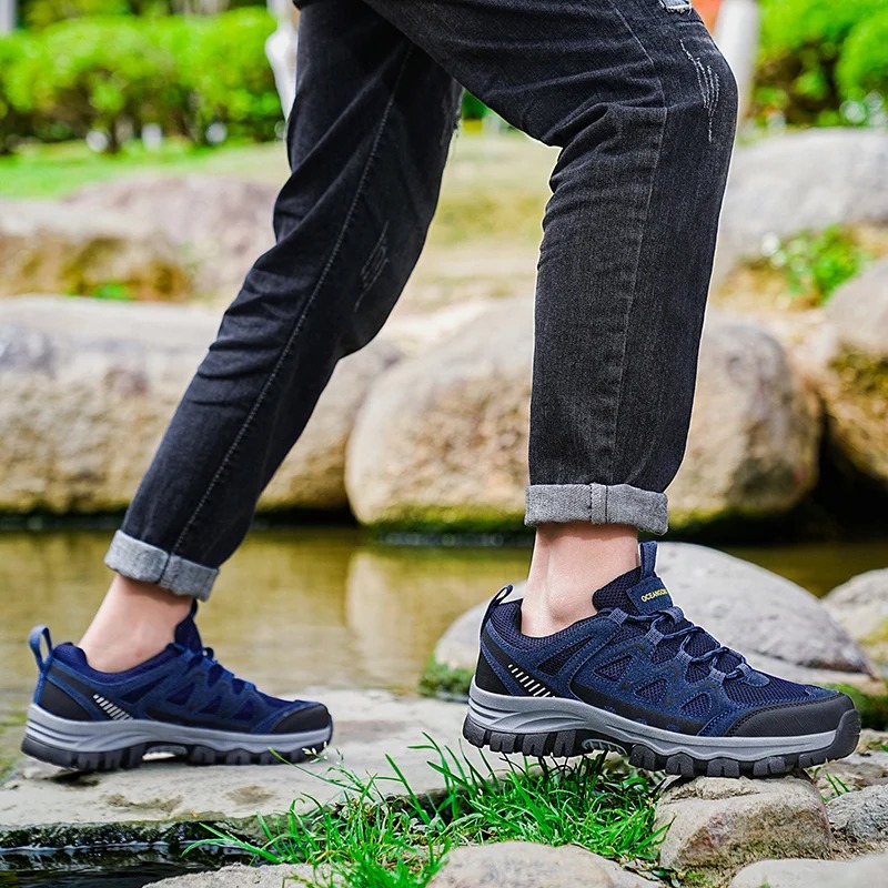Men’s Athletic Work Shoes – Arch Support, Wide Toe Box, Breathable, Lightweight, Non-Slip