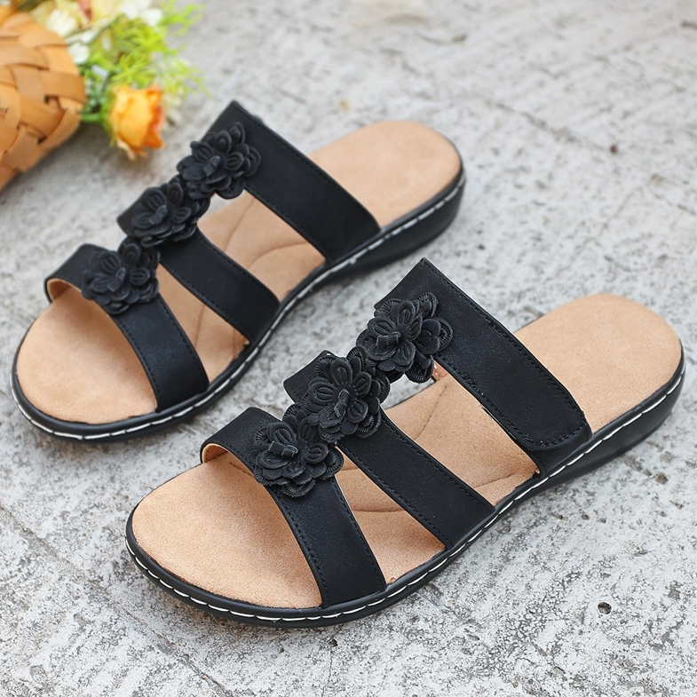 Women's Summer Flat Lightweight and Breathable Sandals , Casual Outdoor Shoes for Commuting or Vacation
