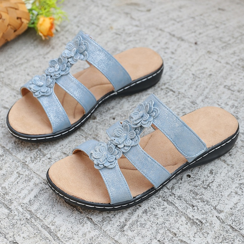 Women's Summer Flat Lightweight and Breathable Sandals , Casual Outdoor Shoes for Commuting or Vacation