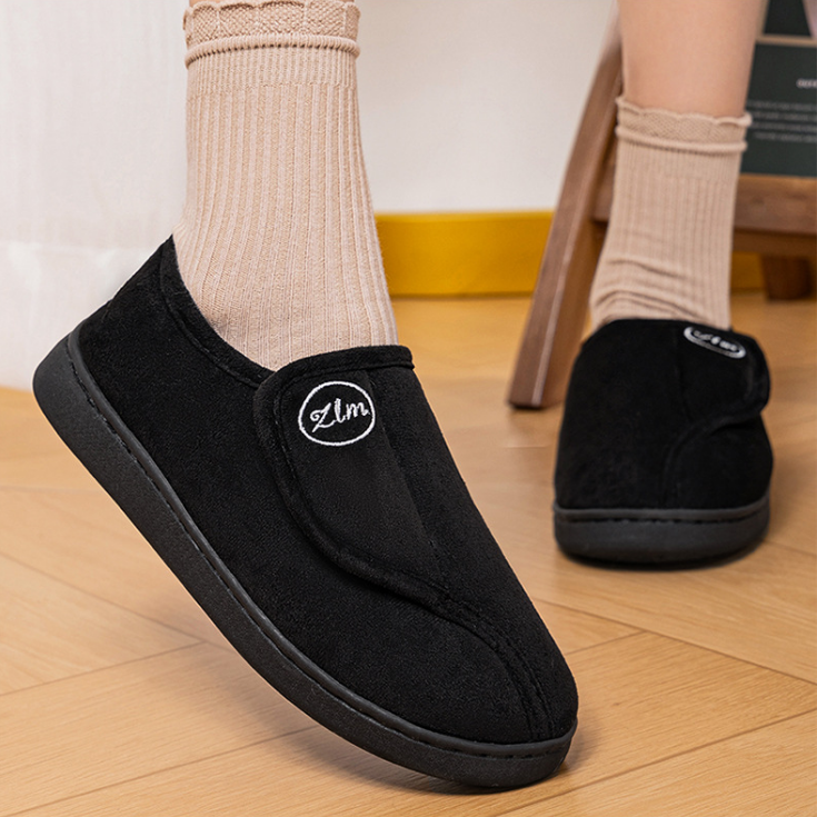 Thickened Velvet Velcro Soft Sole Comfortable Short Boots