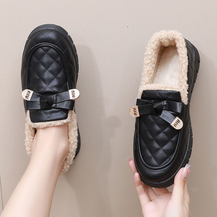 Velvet Waterproof Comfortable Thick-soled Cotton Shoes
