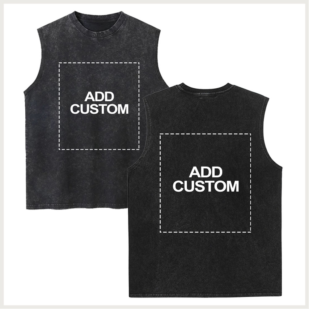 Customized Unisex Fit Washed Vest