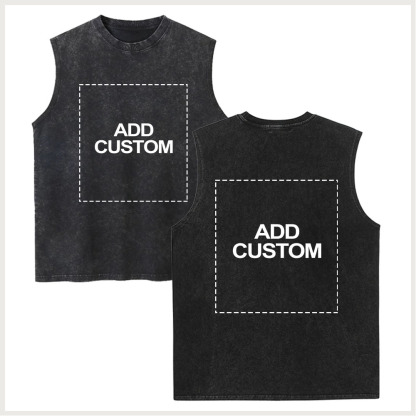 Customized Unisex Fit Washed Vest