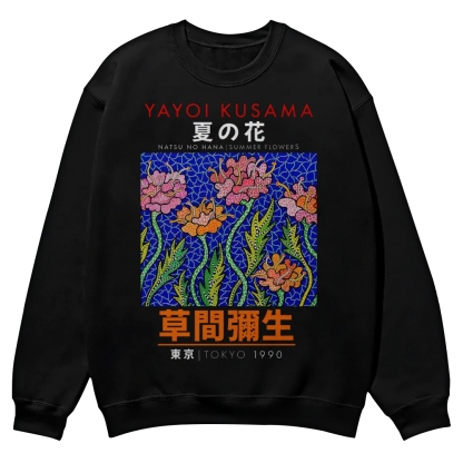 Summer Flowers Crew Neck Sweatshirt