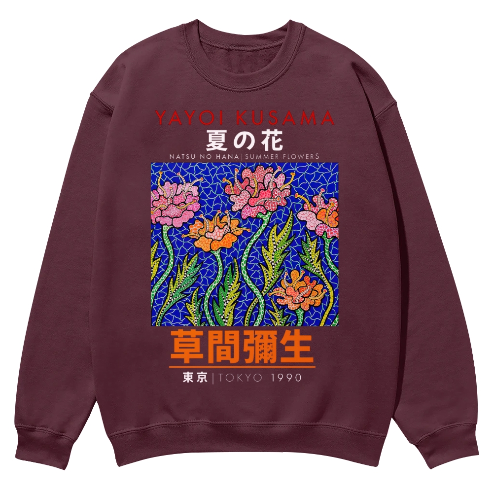 Summer Flowers Crew Neck Sweatshirt