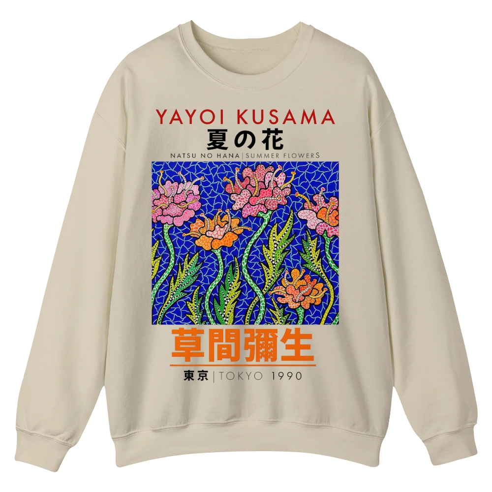 Summer Flowers Crew Neck Sweatshirt
