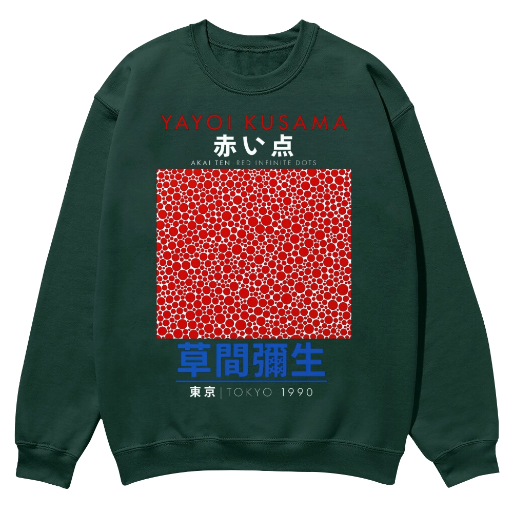 Red Dots Crew Neck Sweatshirt