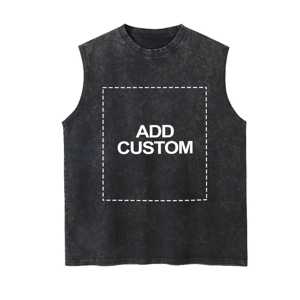 Customized Unisex Fit Washed Vest