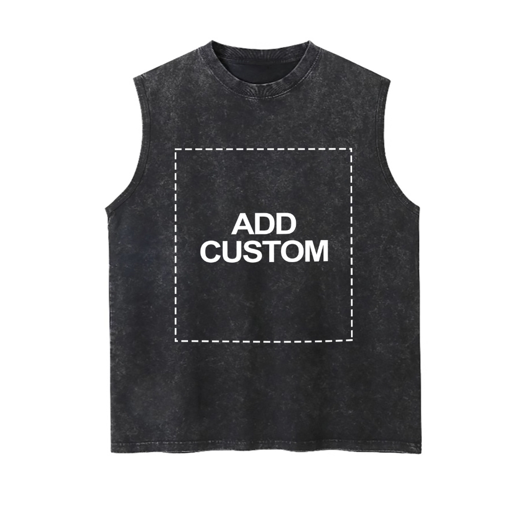 Customized Unisex Fit Washed Vest