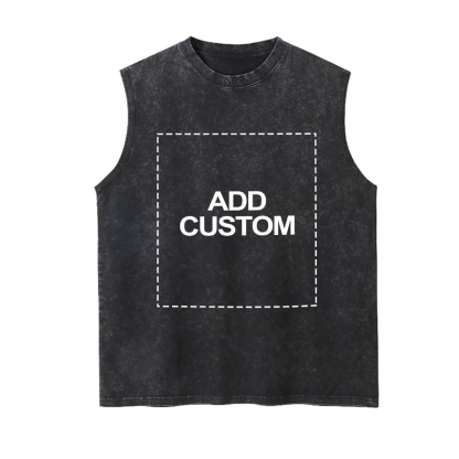 Customized Unisex Fit Washed Vest