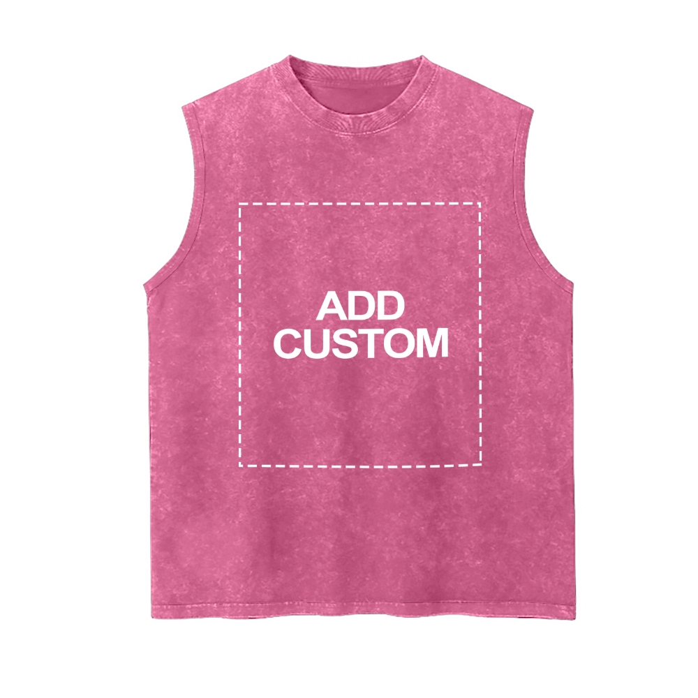 Customized Unisex Fit Washed Vest