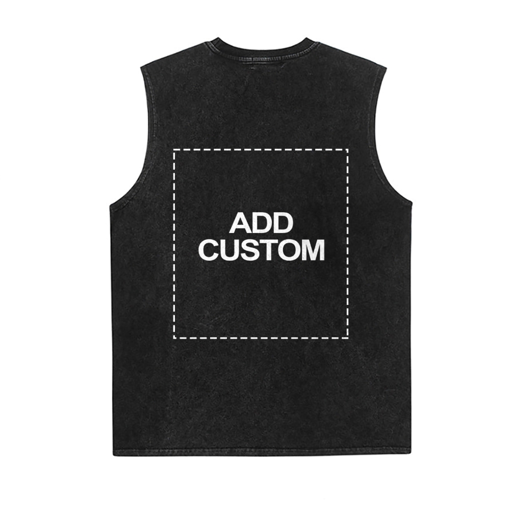 Customized Unisex Fit Washed Vest