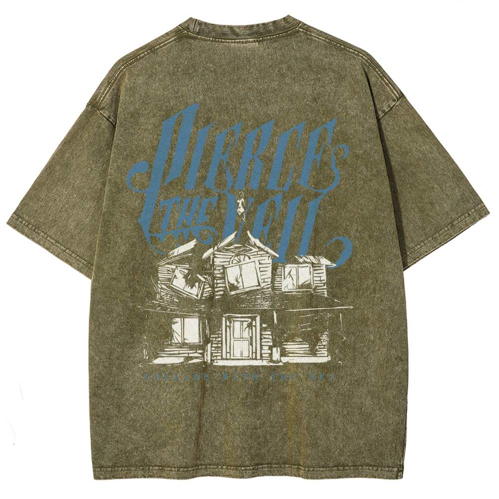 Unisex Fit Pierce the Veil Washed T-Shirt