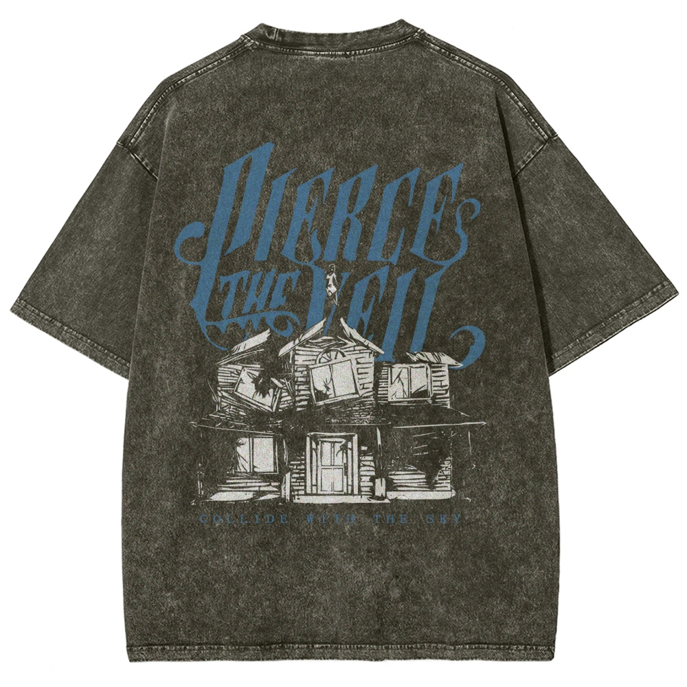 Unisex Fit Pierce the Veil Washed T-Shirt