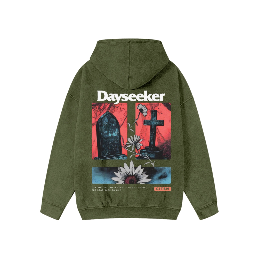 Unisex Dayseeker Washed Cotton Zipper Hooded Sweatshirt