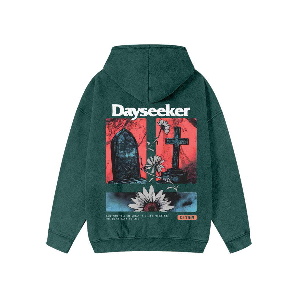 Unisex Dayseeker Washed Cotton Zipper Hooded Sweatshirt