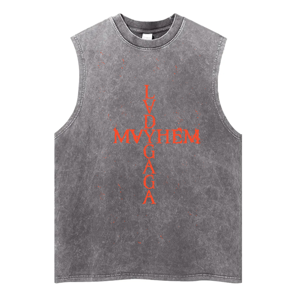 Vintage Gaga Washed Fitness Tank Top