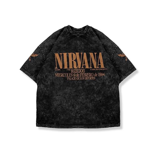In Utero Prints Washed Distressed T-Shirt