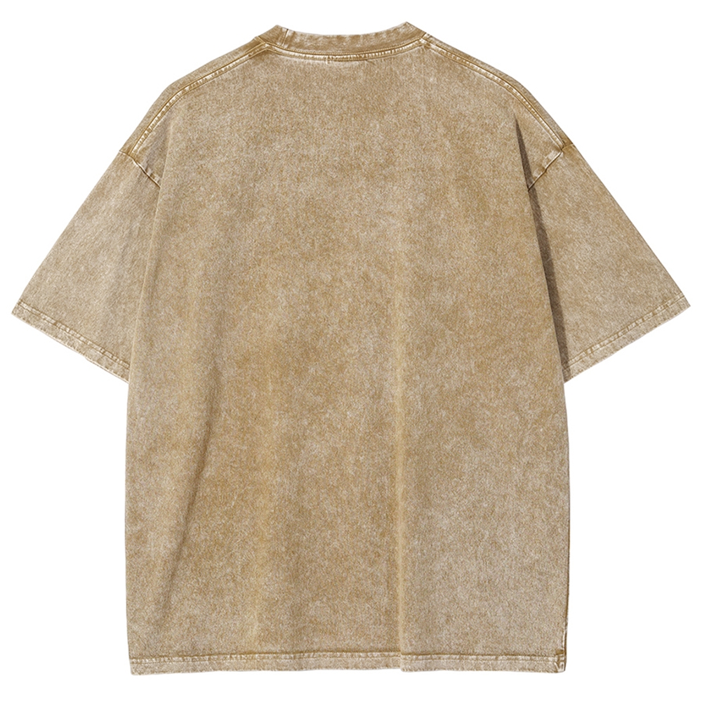 SHINJUKU Washed Vintage Short Sleeves T-Shirt