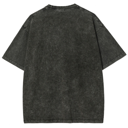 SHINJUKU Washed Vintage Short Sleeves T-Shirt