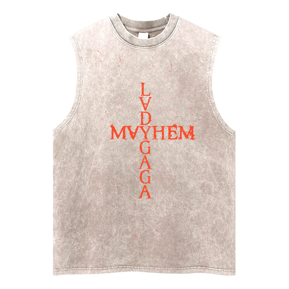 Vintage Gaga Washed Fitness Tank Top