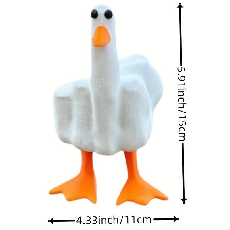 Funny Little Duck Resin Figurine Christmas Ornament Decor