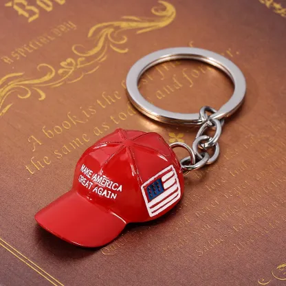 🦅"Make America Great Again"🗽 - Red Hat Keychain