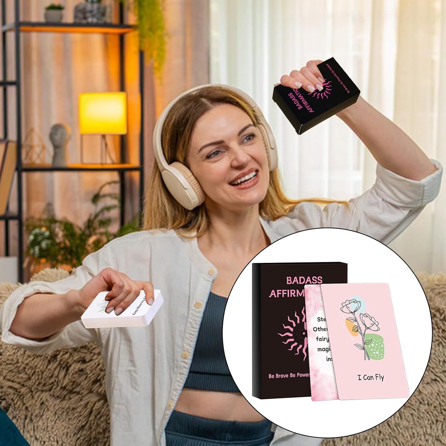 💟Funny Affirmation Cards Gift Set with Box 💞