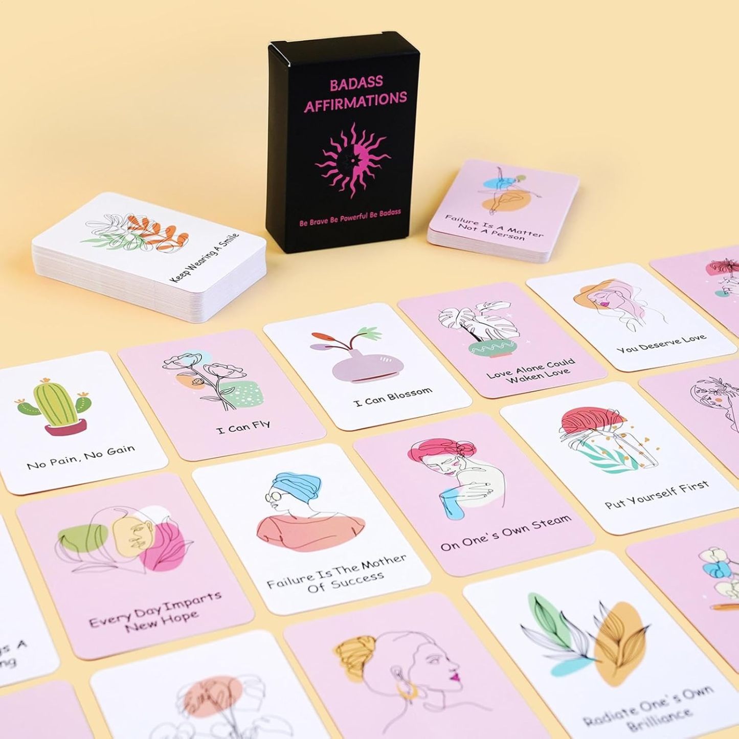💟Funny Affirmation Cards Gift Set with Box 💞