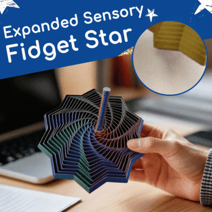 🎁3D Printed Expanded Sensory Fidget Star