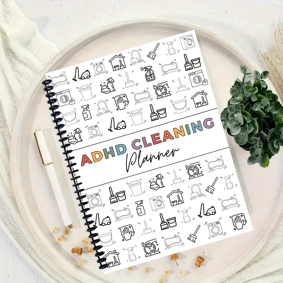 ADHD Household Daily Cleaning Schedule Planner✔