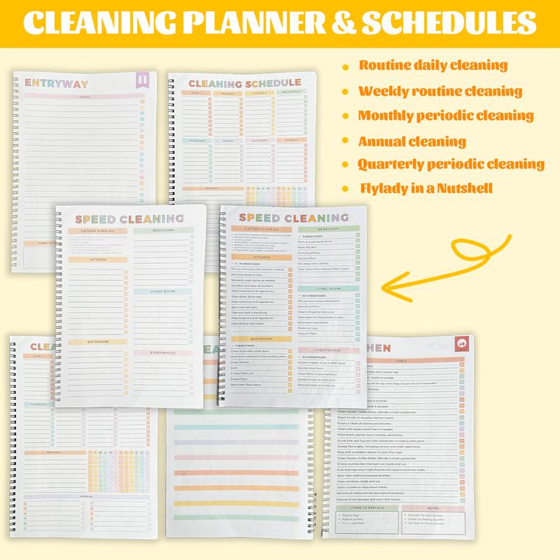 ADHD Household Daily Cleaning Schedule Planner✔