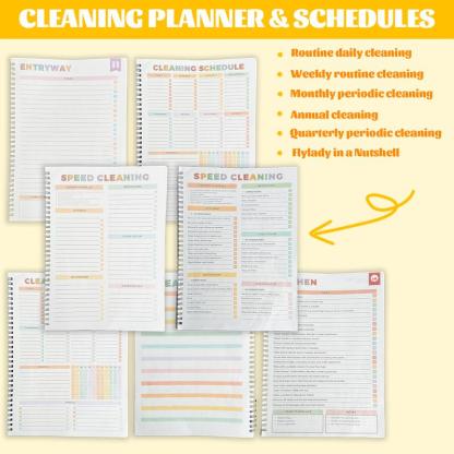 ADHD Household Daily Cleaning Schedule Planner✔