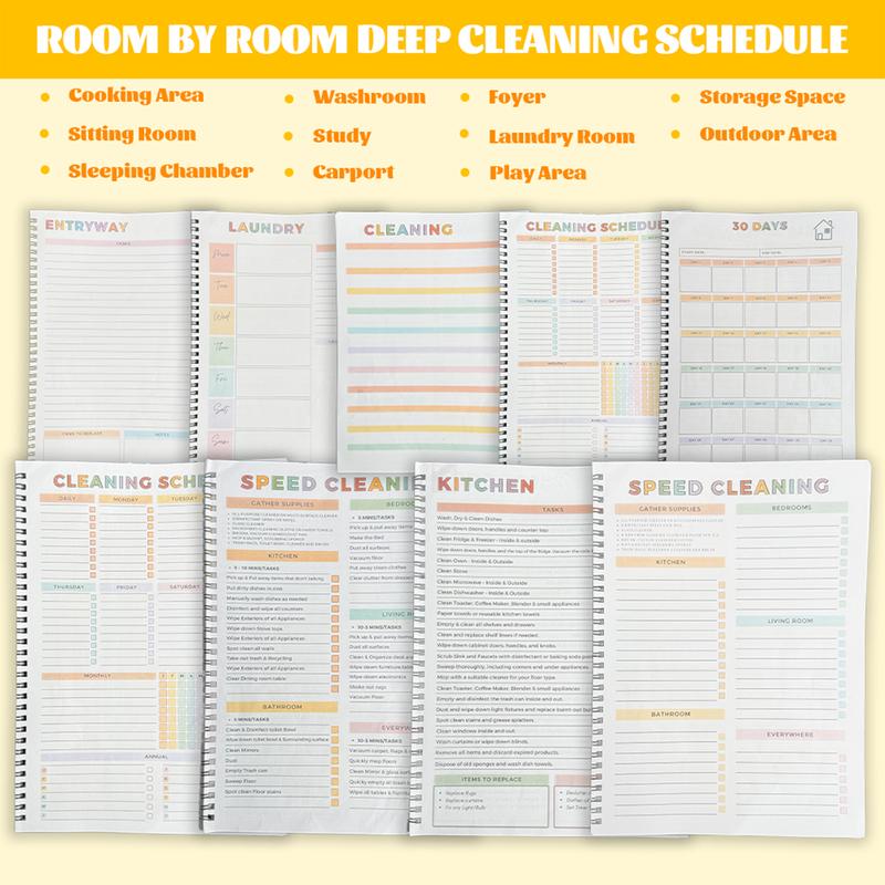ADHD Household Daily Cleaning Schedule Planner✔