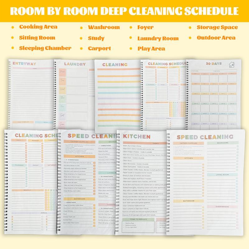 ADHD Household Daily Cleaning Schedule Planner✔