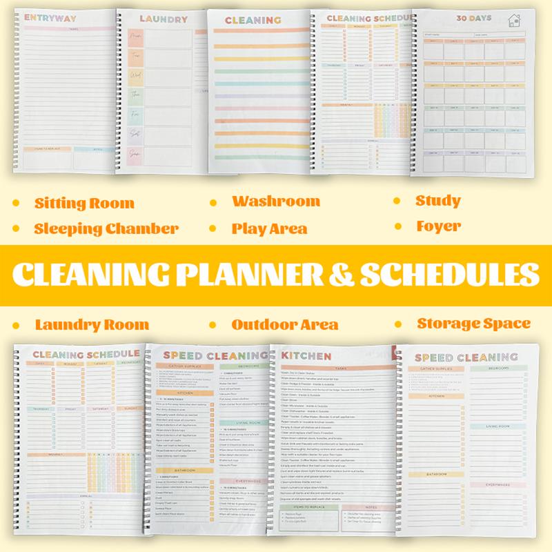 ADHD Household Daily Cleaning Schedule Planner✔