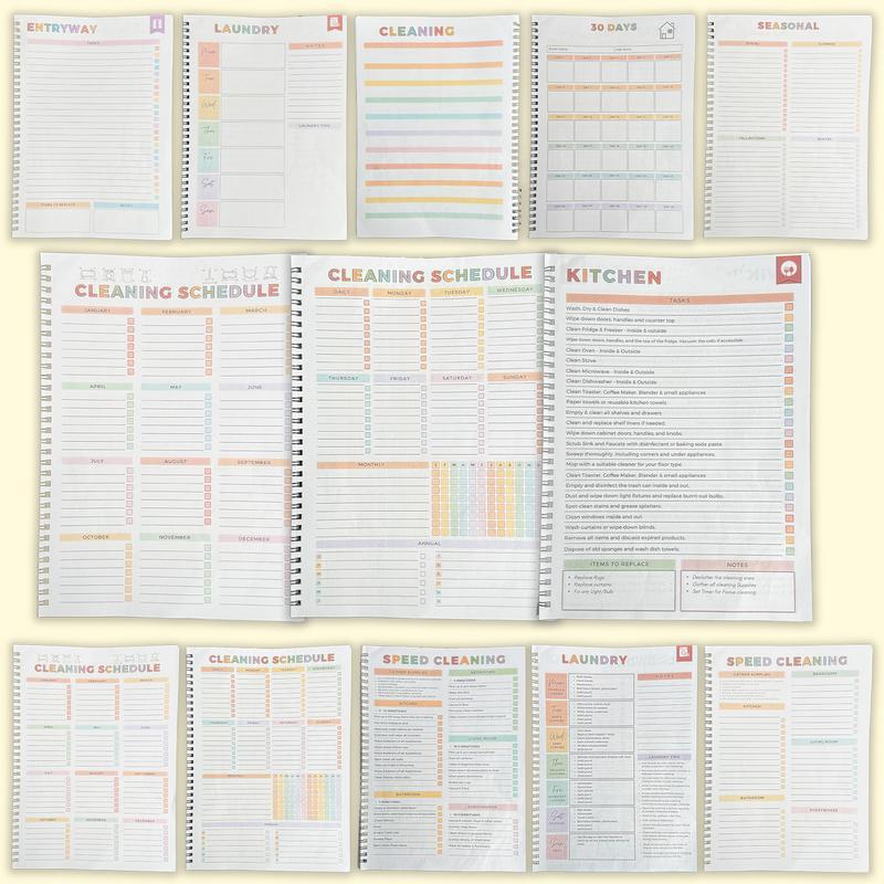 ADHD Household Daily Cleaning Schedule Planner✔